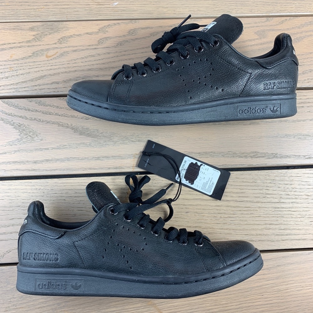 Adidas Raf Simons Stan Smith All Black Sneakers